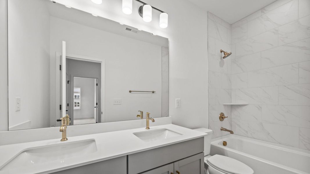 The Brentwood by DRB Homes at Miller Farm in Charlotte NC - Bathroom