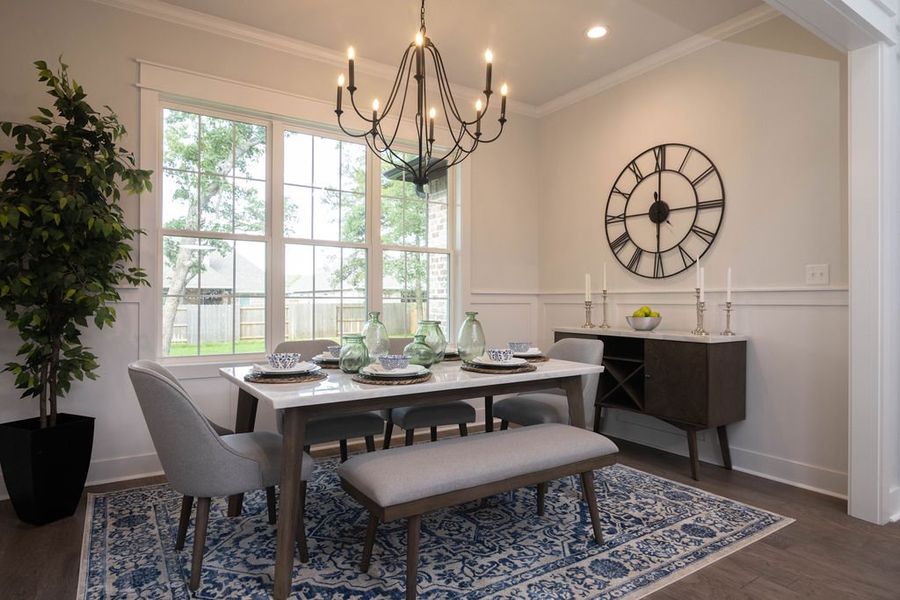 Furnished interior in a model home at Traditions in Bryan (Image 18).
