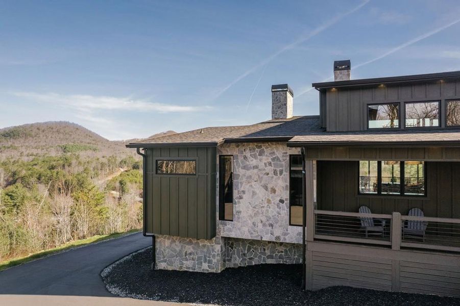 Front exterior of a new home in , Mineral Bluff, GA, highlighting curb appeal (Image 2). Front exterior of a new home in , Mineral Bluff, GA, highlighting curb appeal (Image 2).