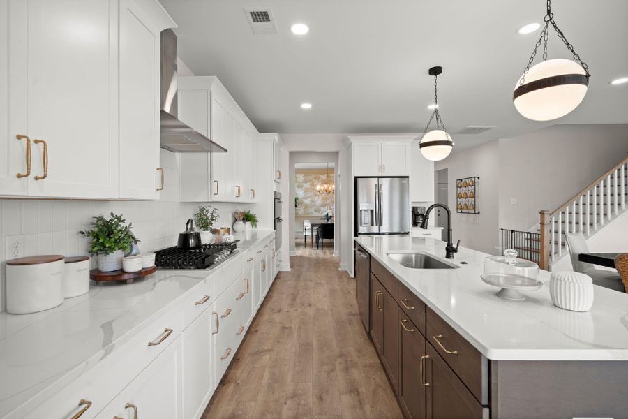 Furnished interior view inside a new home in Tidewater at Lakes of Cane Bay, Summerville (Image 9).