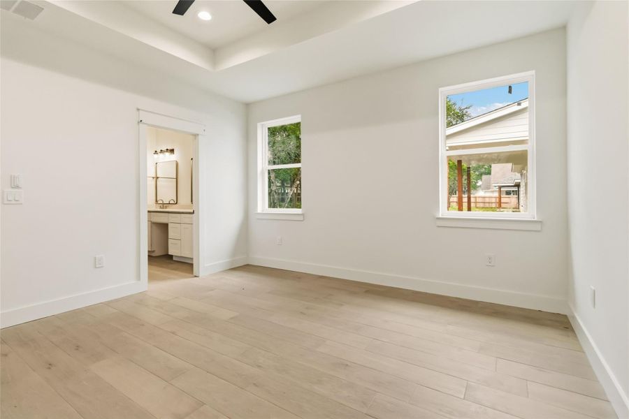 Primary bedroom without virtual staging