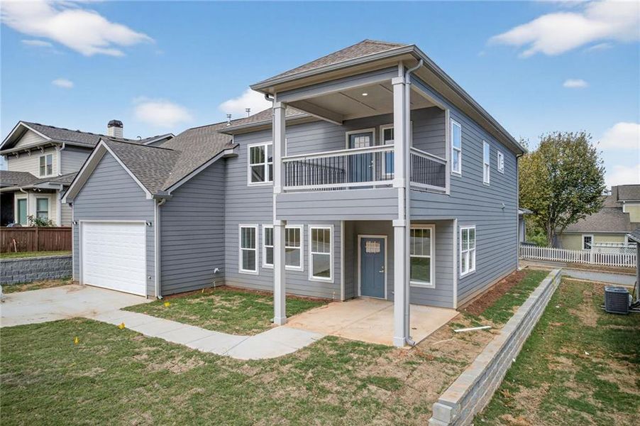 Exterior details and patio area of a home in , Douglasville (Image 26).