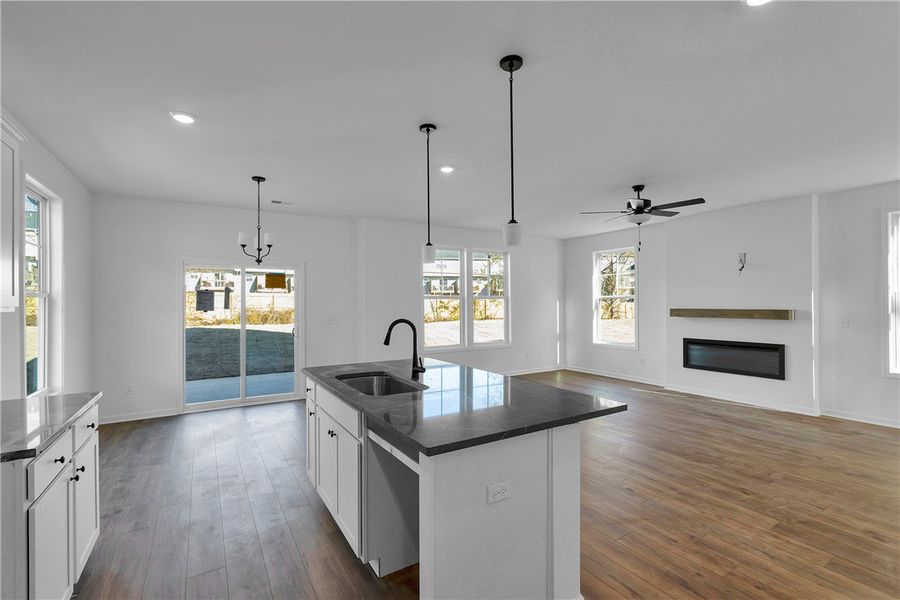 Furnished interior view inside a new home in Brownstone Park, Easley (Image 10).