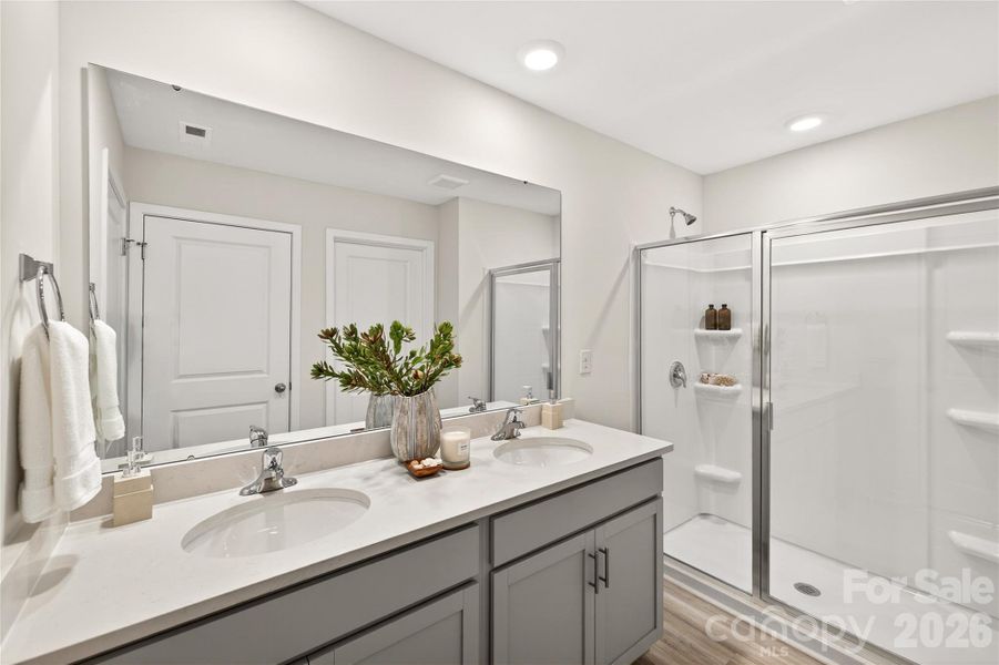 Furnished interior view inside a new home in The Falls at Newton, Newton (Image 16).