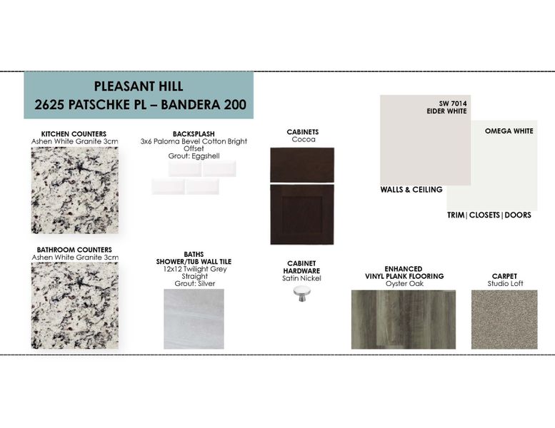 Sample of building materials used in homes in Pleasant Hill, Bryan (Image 14).