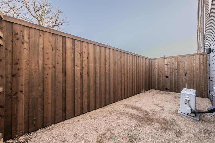 Exterior details and patio area of a home in , Dallas (Image 24). Exterior details and patio area of a home in , Dallas (Image 24).