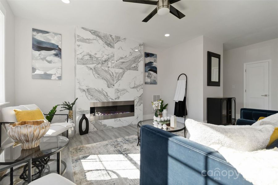 Furnished interior view inside a new home in , Charlotte (Image 30). Furnished interior view inside a new home in , Charlotte (Image 30).