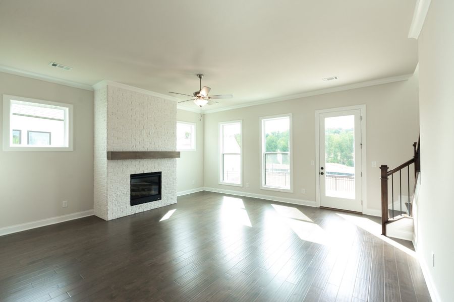 Representative unfurnished interior of a home built from the The Madilyn by The Providence Group in Waterhaven, Cumming (Image 42).