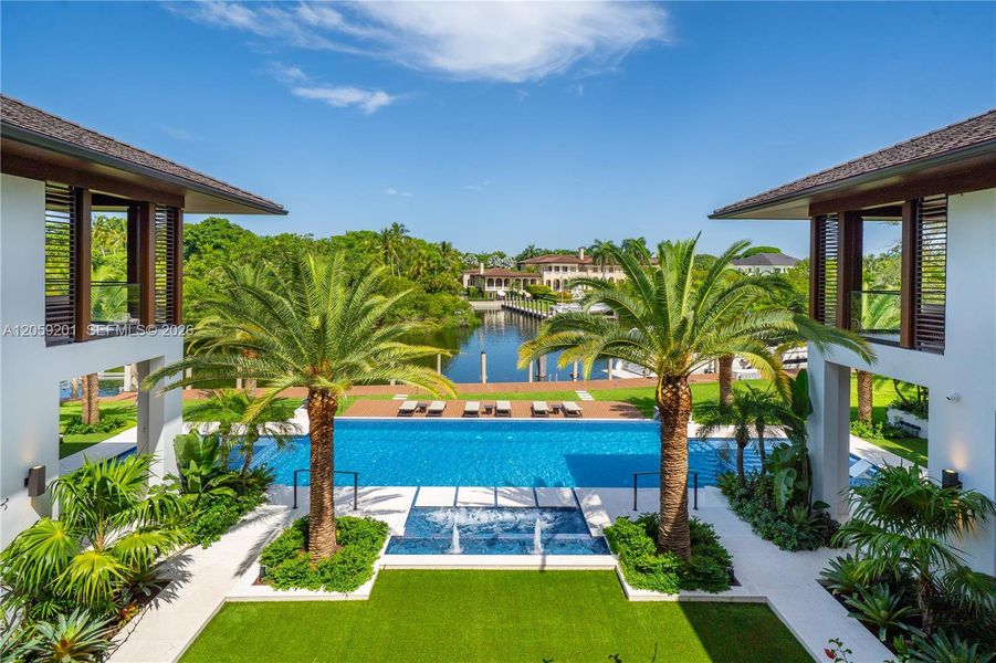 Exterior details and patio area of a home in , Coral Gables (Image 20).