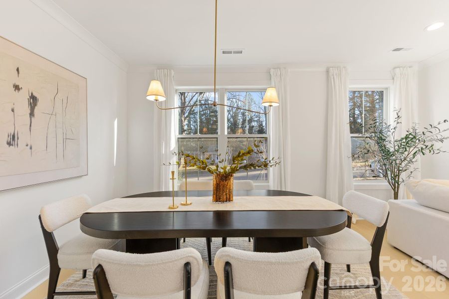 Furnished interior view inside a new home in , Charlotte (Image 16).