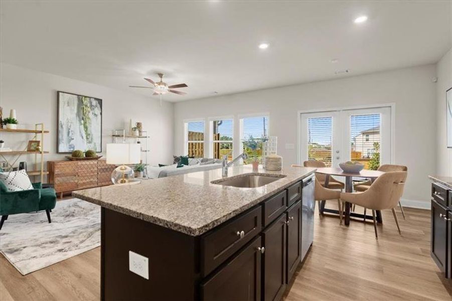 Furnished interior view inside a new home in , Dacula (Image 16).