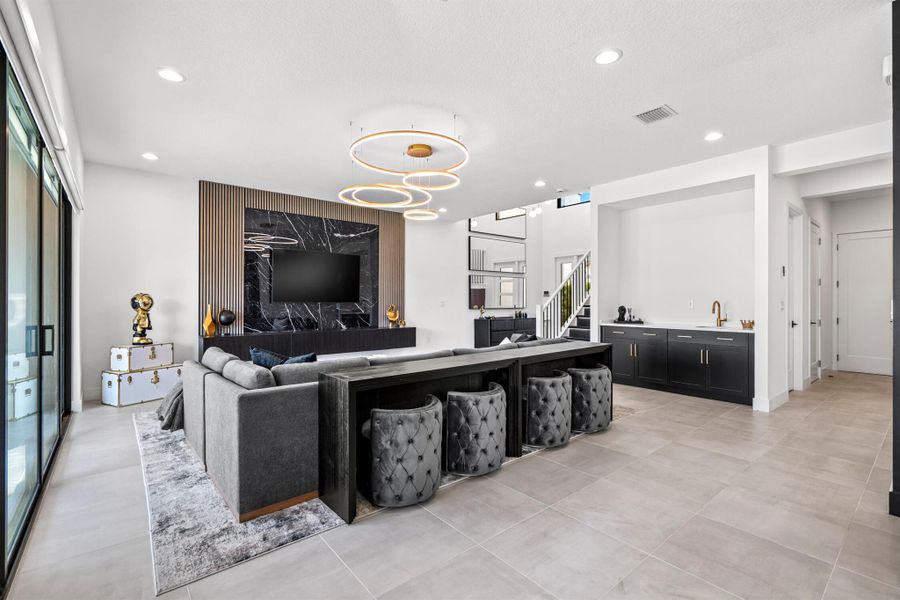 Furnished interior view inside a new home in , Boca Raton (Image 35). Furnished interior view inside a new home in , Boca Raton (Image 35).