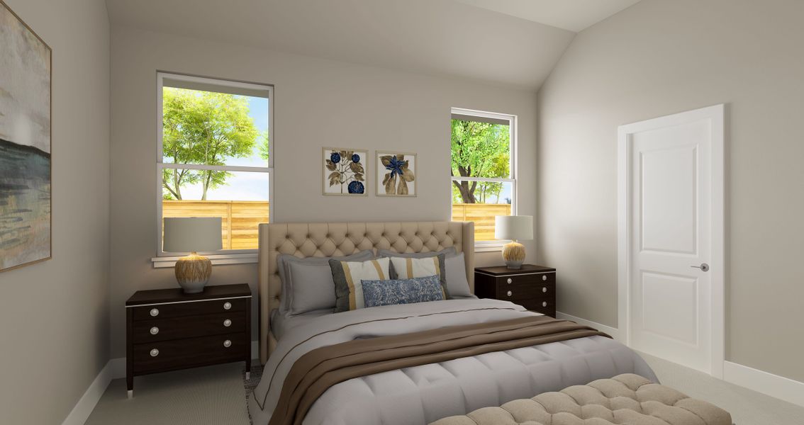 Furnished interior view inside a new home in Painted Tree, McKinney (Image 8).