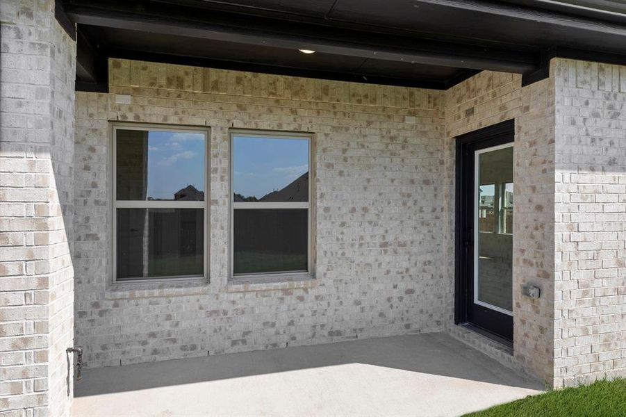 Exterior details and patio area of a home in Brookfield, Melissa (Image 3). Exterior details and patio area of a home in Brookfield, Melissa (Image 3).