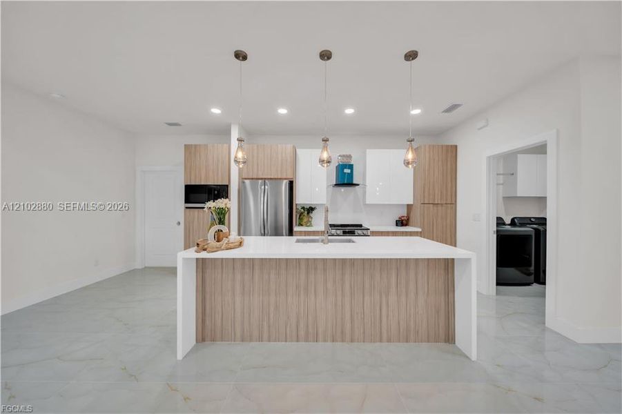 Furnished interior view inside a new home in , Cape Coral (Image 8). Furnished interior view inside a new home in , Cape Coral (Image 8).