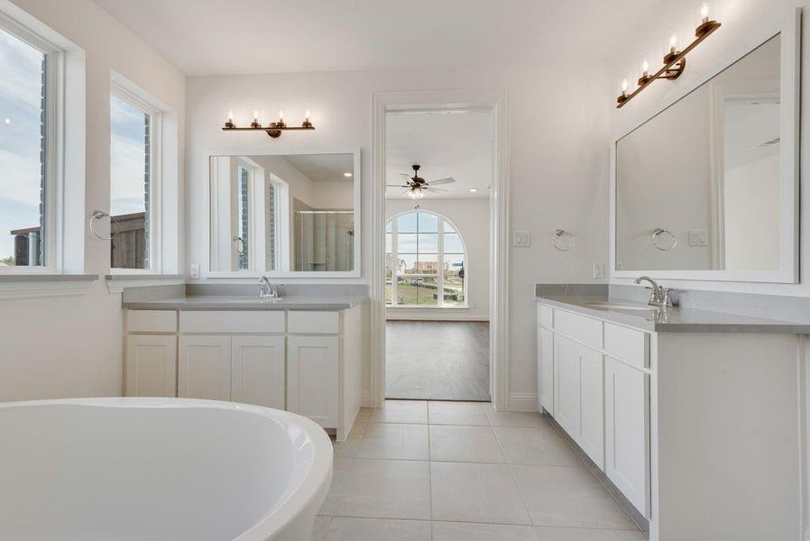 Furnished interior view inside a new home in Edgewater, Fate (Image 10).