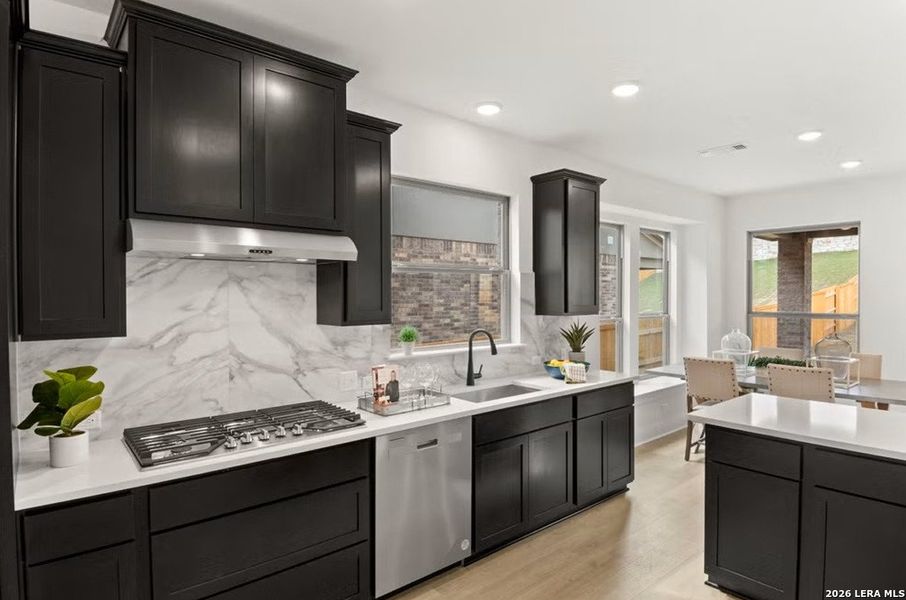 Furnished interior view inside a new home in The Parklands, Schertz (Image 7).