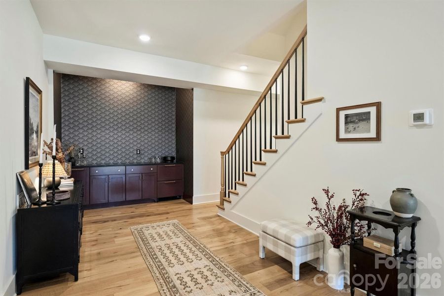 Built-in mini fridge/ Bar - Basement