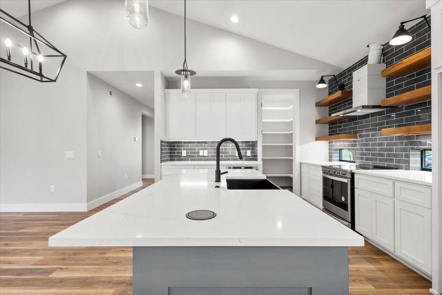 Furnished interior view inside a new home in , Johnson City (Image 13).