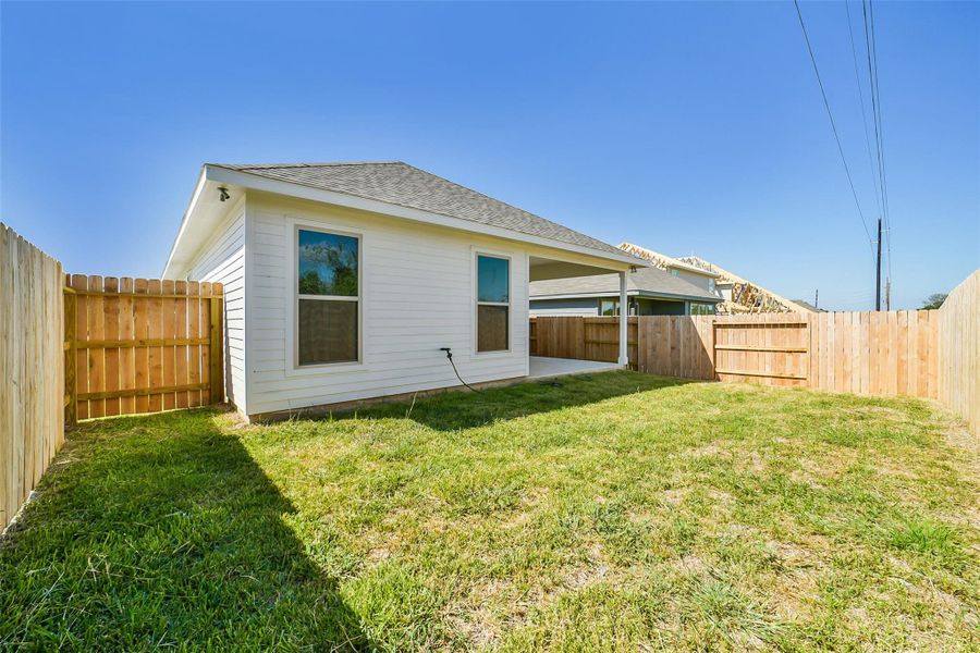 Exterior details and patio area of a home in Mostyn Springs, Magnolia (Image 14). Exterior details and patio area of a home in Mostyn Springs, Magnolia (Image 14).