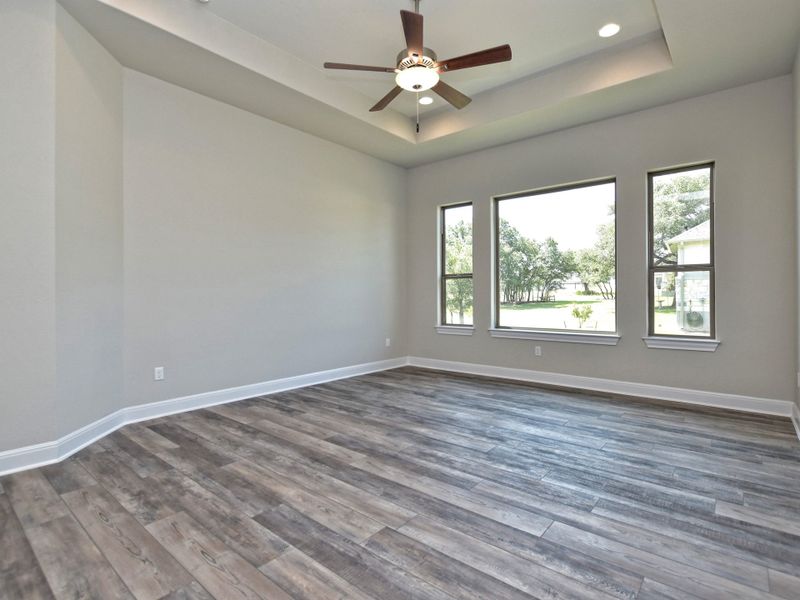 Representative unfurnished interior of a home built from the Siena III by Giddens Homes in Clearwater Ranch, Liberty Hill (Image 225).