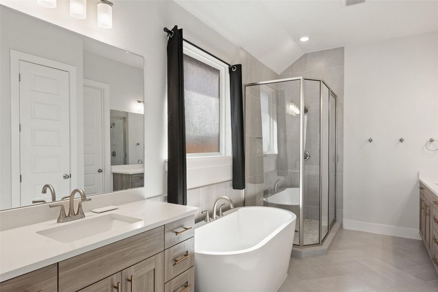 Furnished interior view inside a new home in Sweetwater, Austin (Image 32).