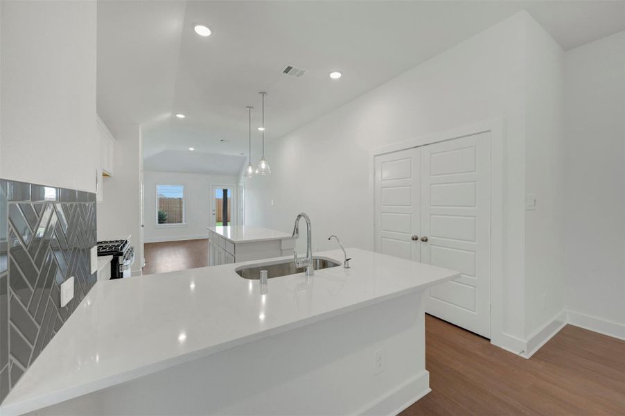 Furnished interior view inside a new home in Sorella, Tomball (Image 10).