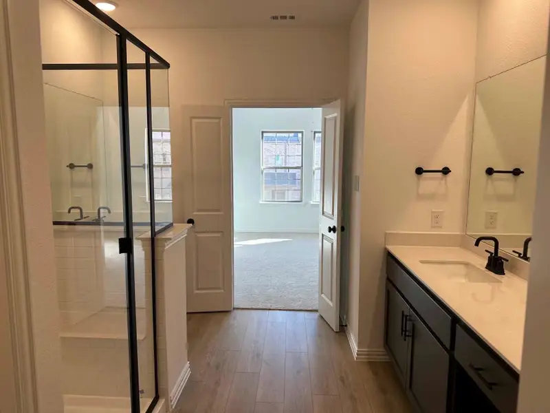 Primary Bathroom Construction Progress featuring the Minimalist Collection Primary Bathroom Construction Progress featuring the Minimalist Collection