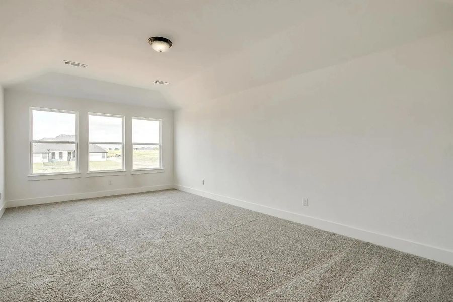 Representative unfurnished interior of a home built from the The Brazos by Elmwood Custom Homes in Ranch at Stone Hill, Waxahachie (Image 21). Representative unfurnished interior of a home built from the The Brazos by Elmwood Custom Homes in Ranch at Stone Hill, Waxahachie (Image 21).