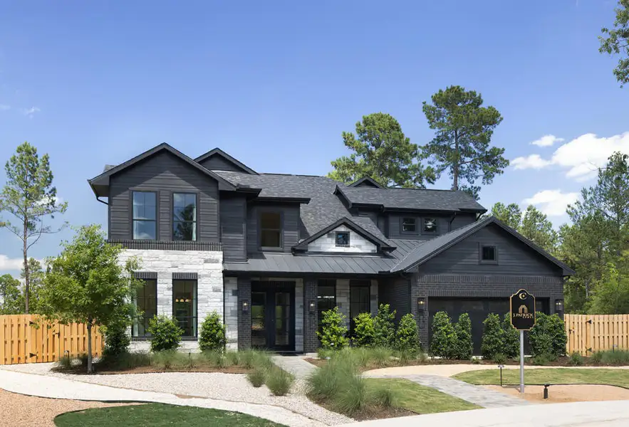 Representative exterior photo of a completed home built from the Sabine 3972 by J. Patrick Homes in Colton, Montgomery, TX (Image 1).