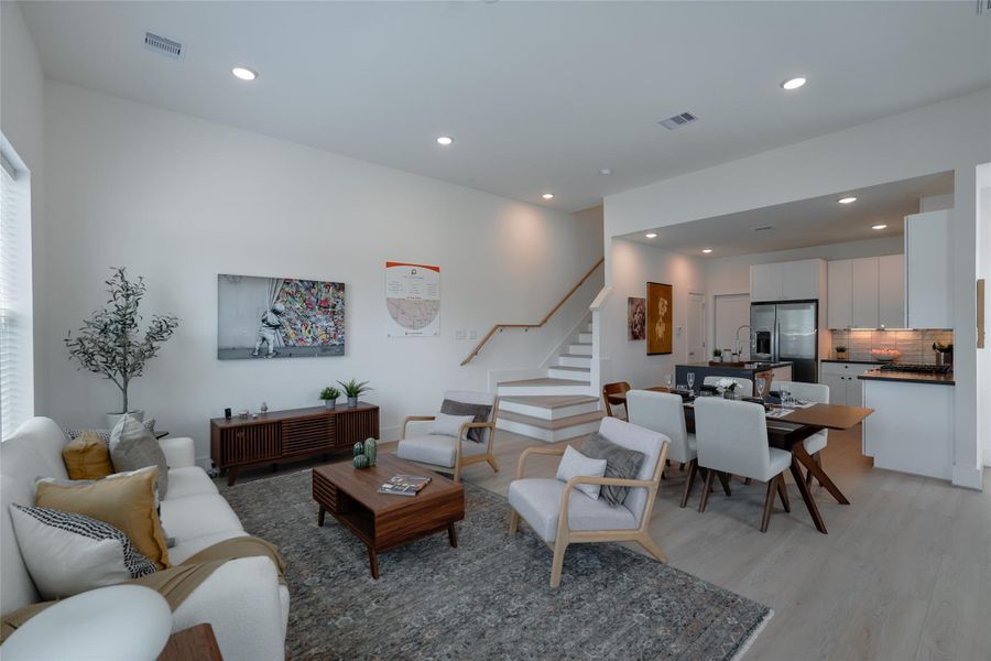 Furnished interior view inside a new home in Paul Quinn Court, Houston (Image 28).