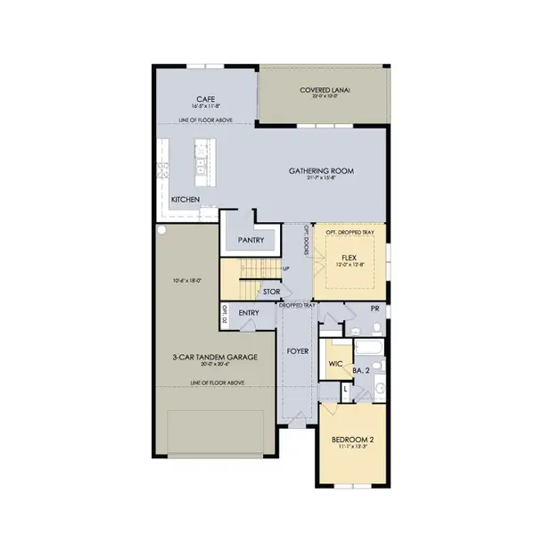 2D floor plan layout for the Scarlett by Pulte Homes in Highpointe, Stuart, FL (Image 6). 2D floor plan layout for the Scarlett by Pulte Homes in Highpointe, Stuart, FL (Image 6).