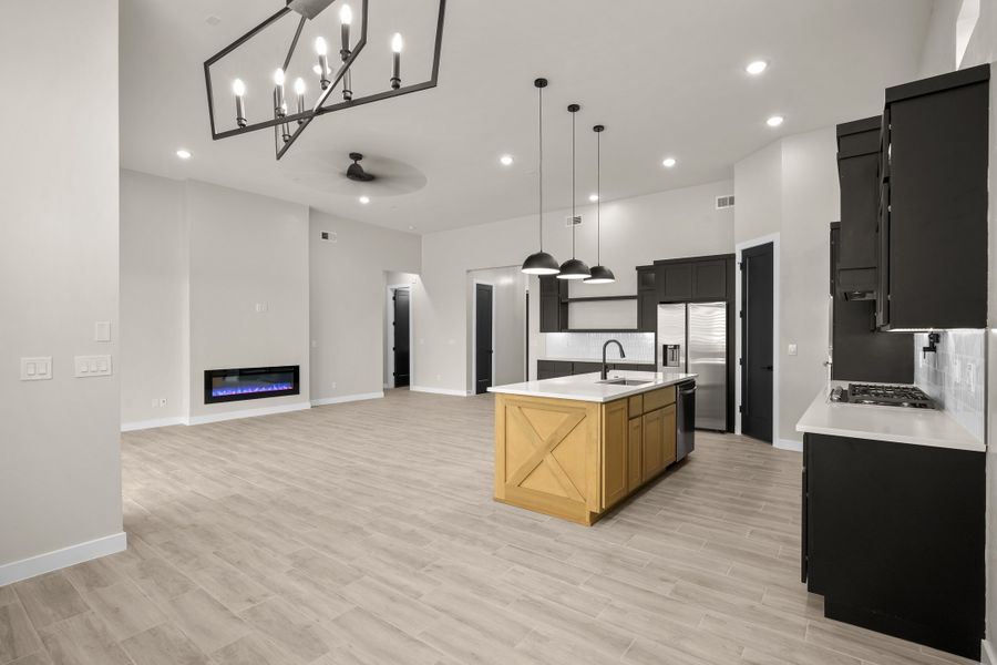 Representative furnished interior of a home built from the Pebble Beach- II by LEH. Homes in Hillside Unit 6, El Paso (Image 14). Representative furnished interior of a home built from the Pebble Beach- II by LEH. Homes in Hillside Unit 6, El Paso (Image 14).