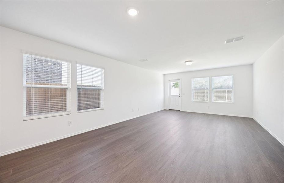 Gathering room with adjoining nook Gathering room with adjoining nook