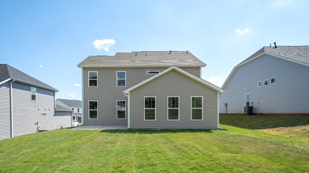 Rear of The Cameron Design by DRB Homes