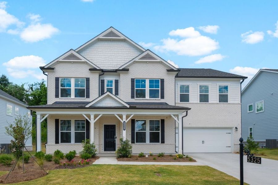 Representative exterior photo of a completed home built from the Aiken by Taylor Morrison in Kennison Creek, Cumming, GA (Image 18).