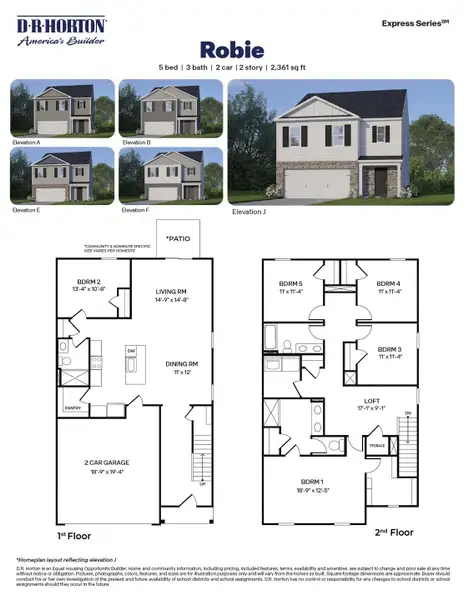 2D floor plan layout of this home in Chandler Pointe, Rural Hall, NC (Image 2).