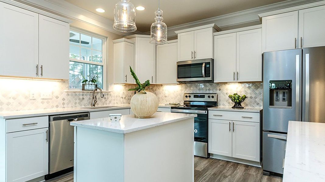 Furnished interior view inside a new home in Station Pointe, Angier (Image 9).