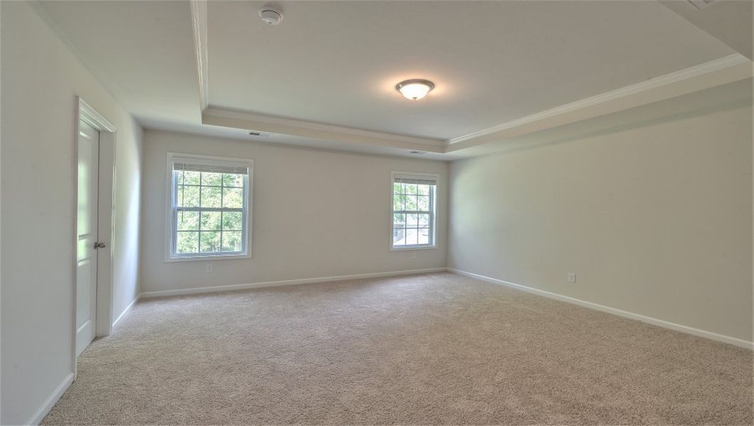 Spacious, unfurnished interior of a new home in Reserve at Tap Root Farms, Fletcher (Image 24). Spacious, unfurnished interior of a new home in Reserve at Tap Root Farms, Fletcher (Image 24).