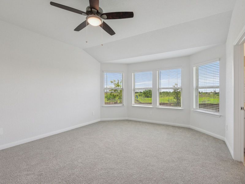 Primary suite in the Allen floorplan at a Meritage Homes community. Primary suite in the Allen floorplan at a Meritage Homes community.