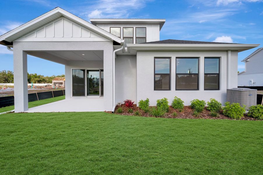 Exterior details and patio area of a home in Lakeview Crossing – Tradition Series, Sarasota (Image 3).