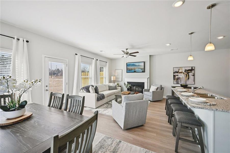 Furnished interior view inside a new home in Creekside Village, Lithonia (Image 4).