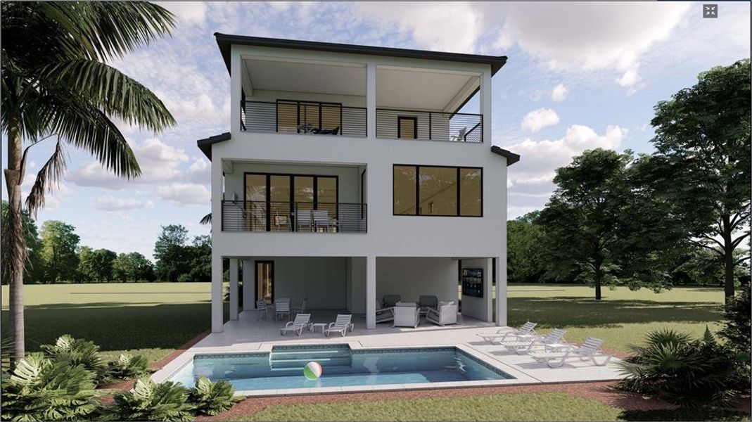 Exterior details and patio area of a home in , Sarasota (Image 4).