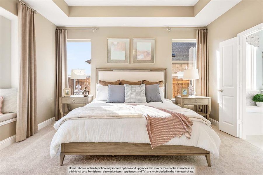 Furnished interior view inside a new home in ArrowBrooke, Aubrey (Image 21).