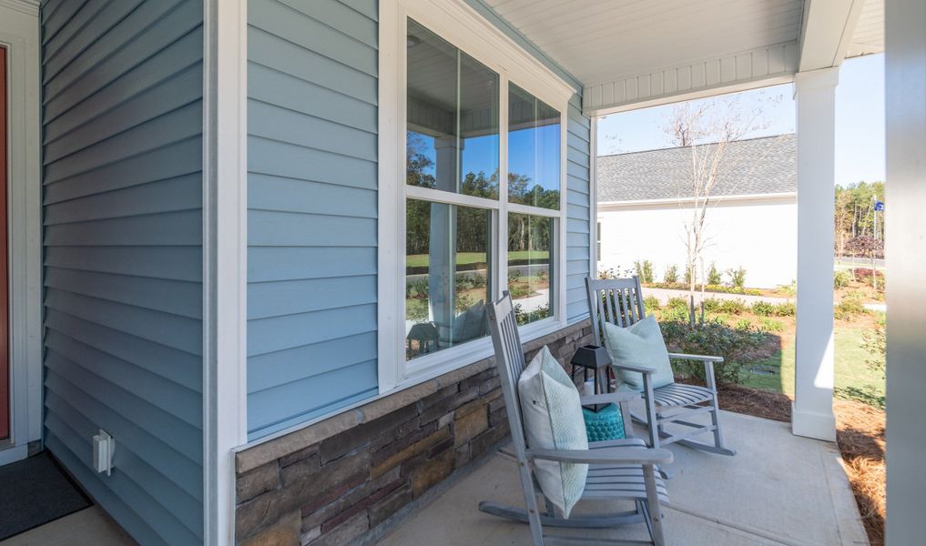 Spacious porch