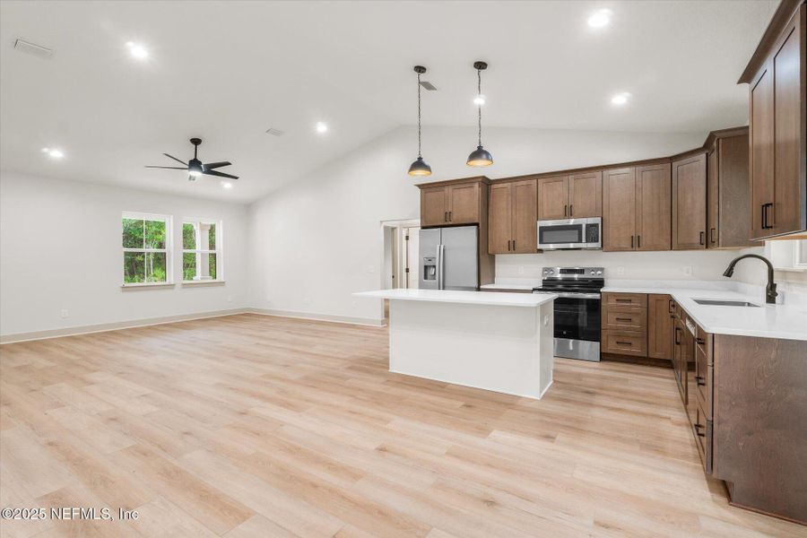Furnished interior view inside a new home in , San Mateo (Image 11). Furnished interior view inside a new home in , San Mateo (Image 11).