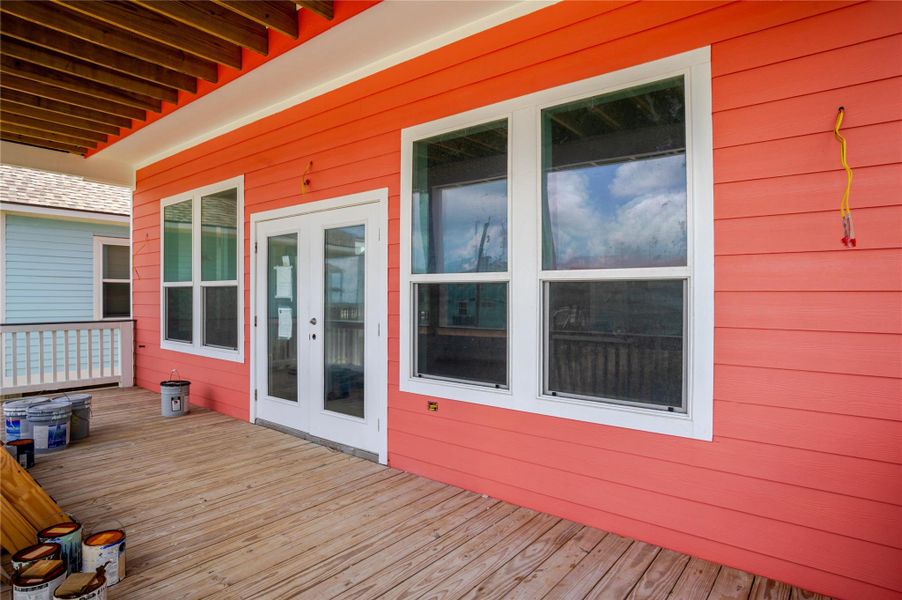 Exterior details and patio area of a home in , Galveston (Image 9). Exterior details and patio area of a home in , Galveston (Image 9).