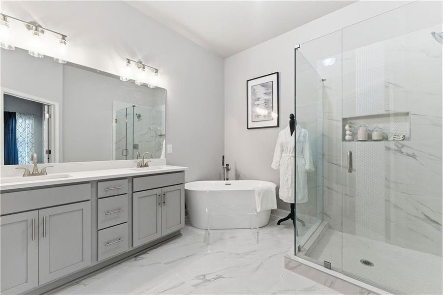 Furnished interior view inside a new home in , Decatur (Image 6).