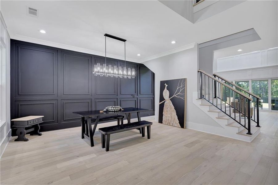 Furnished interior view inside a new home in , Suwanee (Image 5).