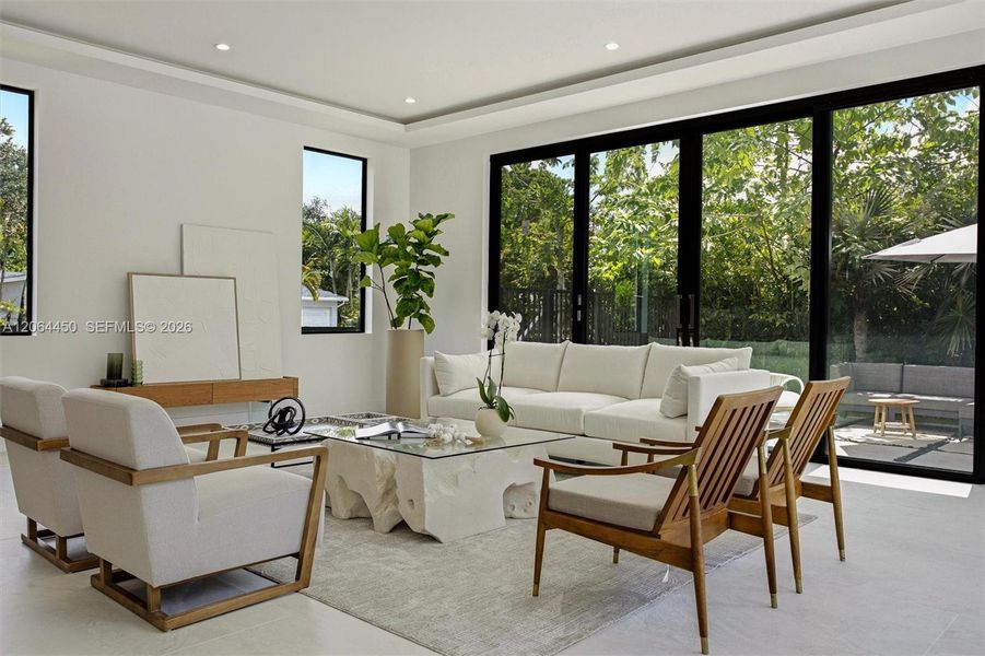 Family room seating area